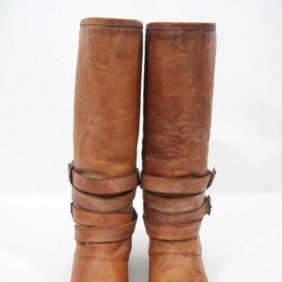 NEW! FREEBIRD DILLON COGNAC SHEARLING FUR BOOTS - Picture 5 of 6